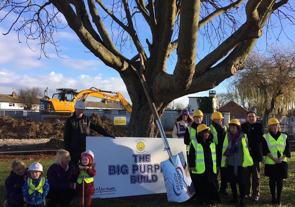 Big Purple Build ground-breaking event