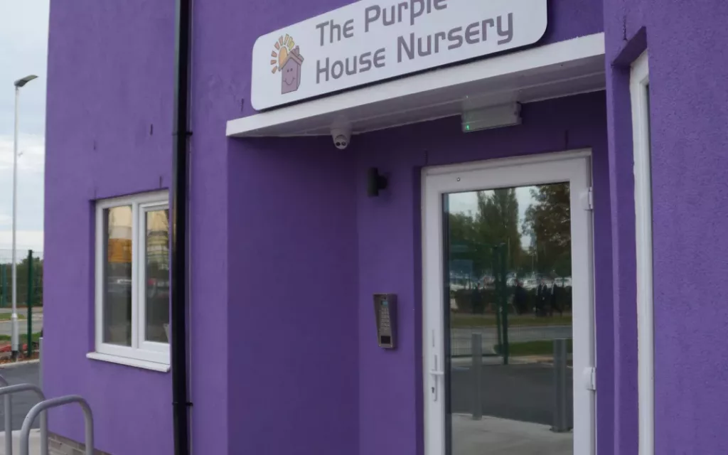 Entrance of The Purple House Nursery