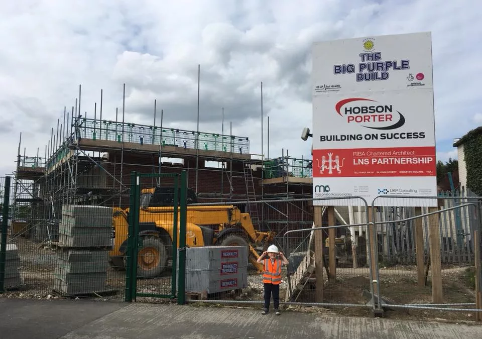 Construction at Purple Build