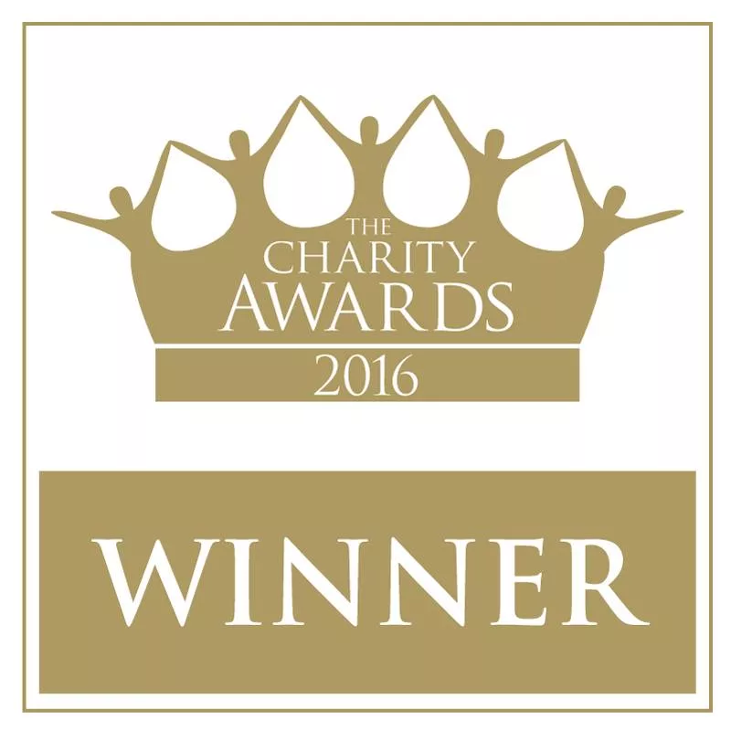 Winner badge for Charity Awards